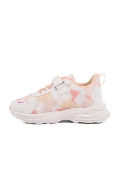 Aspor Beyaz Pudra Cırtlı Fileli Kız Çocuk Spor Ayakkabı - 2