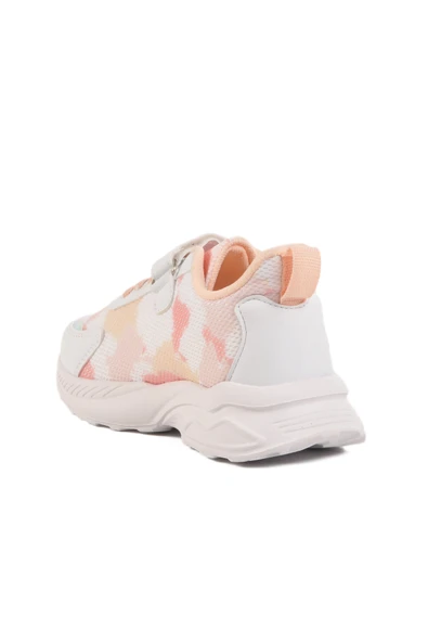 Aspor Beyaz Pudra Cırtlı Fileli Kız Çocuk Spor Ayakkabı - 4