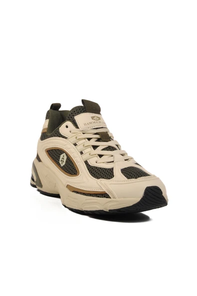 Hammer Jack Bej Fileli Hafif Hava alabilen Erkek Spor Ayakkabı - 3