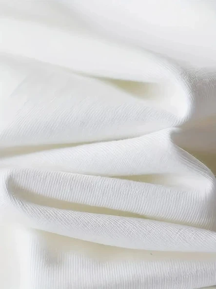 Baskılı Oversize Bisiklet Yaka T-shirt - Beyaz - Resim 3