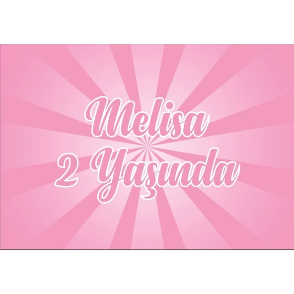 Pembe Doğum Günü Afişi -1 70X100 cm ürün görseli