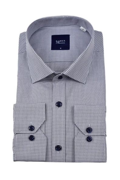 Erkek Klasik Piti Kare Uzun Kol Gömlek 3759 BGL-ST04398 - Resim 8