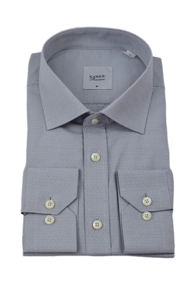 Erkek Klasik Armürlü Uzun Kol Gömlek 3511 BGL-ST04404 - Resim 6