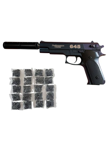 Susturuculu Metal Boncuk Atan 30cm Tabanca + 20 Paket Boncuk - 2