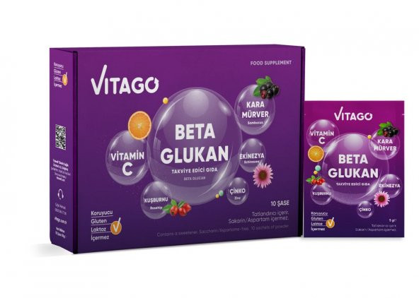 Vitago Beta Glukan,Karamürver,C Vitamini Efervesan Saşe