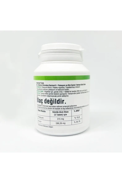 Schüssler Tuzları No: 4 Kalium Chloratum 400 Tablet ürün görseli