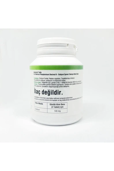 Schüssler Tuzları No: 9 Natriumphosphoricum D6 400 Tablet - Resim 2