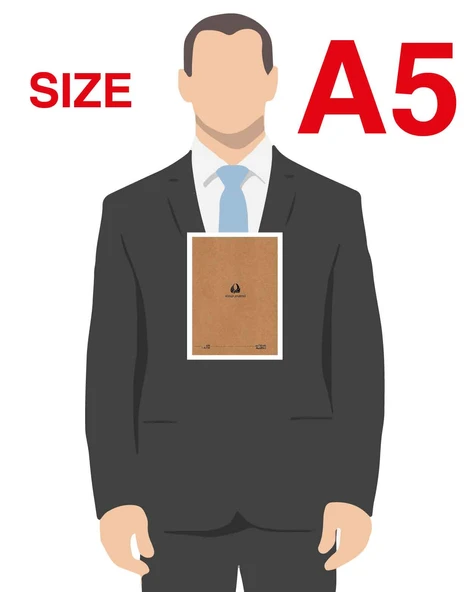 Wings Journal 4'lü Defter Seti - A5, Çizgili, Kraft Kapak, 96 Sayfa - 4