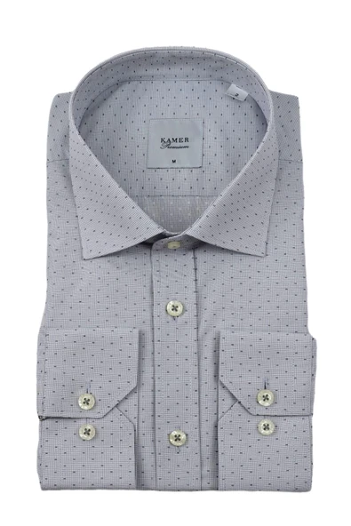 Erkek Klasik Puantiyeli Uzun Kol Gömlek 3512 BGL-ST04403 - Resim 2