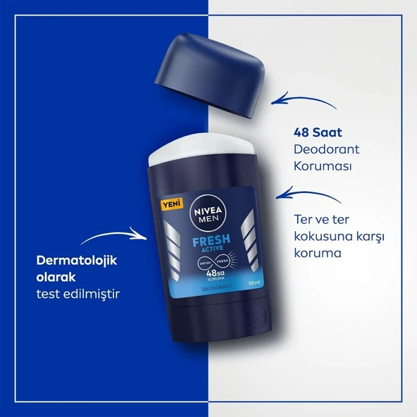 Nivea Men Deo Stick Fresh Active 50 Ml - 3