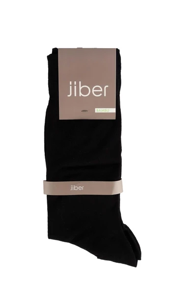 Jiber Erkek Bambu Likralı Uzun  Çorap 5500 - 12 Adet  Siyah 40-44