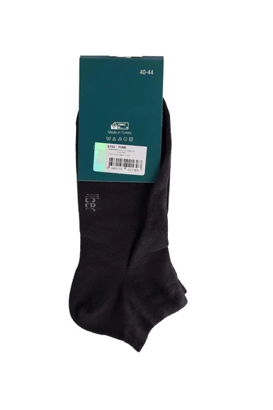 Jiber Erkek Bambu Patik Likralı Çorap 6750 - 6 Adet  40-44 Nefti - Resim 6