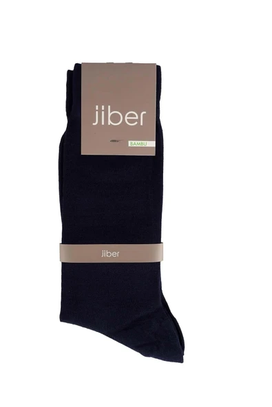 Jiber Erkek Bambu Likralı Uzun  Çorap 5500 - 12 Adet  Koyu Lacivert 40-44