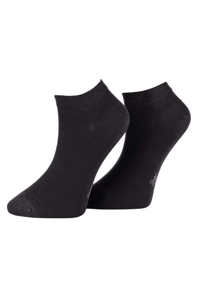 Jiber Erkek Bambu Patik Likralı Çorap 6750 - 6 Adet  Füme 40-44