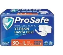 Prosafe Belbantlı Büyük Boy L 30'lu Hasta Bezi
