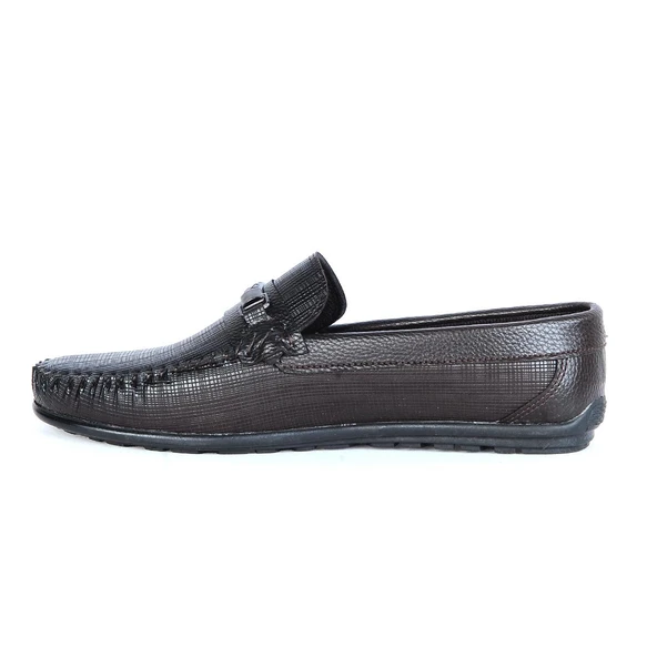 Ayakenter 23-400 Mnç Lazer Örgü Erkek Klasik Babet Ayakkabı - Resim 2