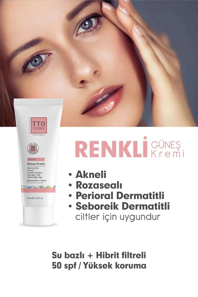 CLINIC Renkli Güneş Koruyucu Krem 50 SPF 70 ML - 3