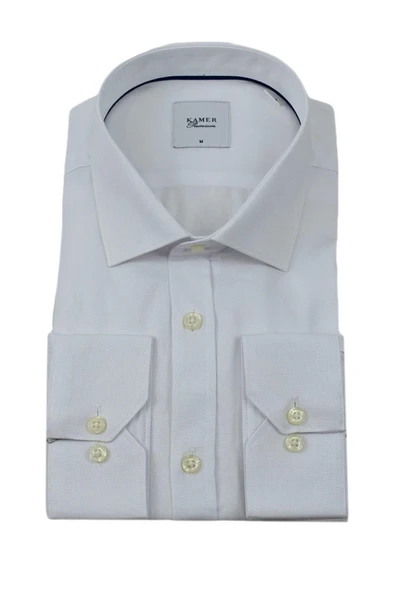 Erkek Klasik Armürlü Uzun Kol Gömlek 3522 BGL-ST04405 - Resim 3