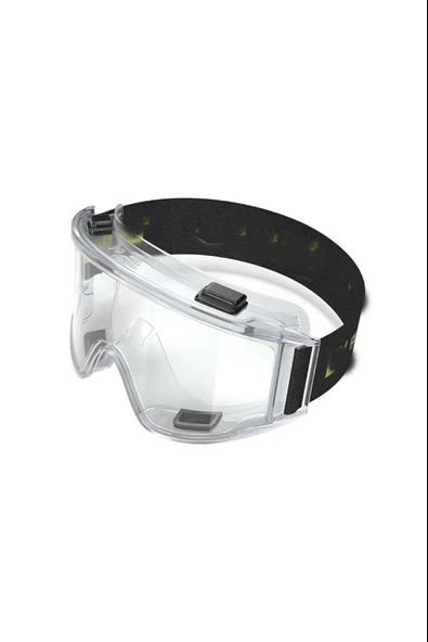 İş Güvenlik Gözlüğü Kimyasal Şeffaf Toz Iş Silikon Korumalı Google Buğulanmaz Gözlük CE - Resim 5