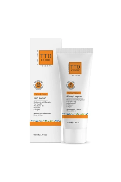 Clinic Güneş Losyonu 100 ml (AKNELİ- ROZALI CİLTLER İÇİN) (ÇAY AĞACI YAĞI / TEA TREE OIL)