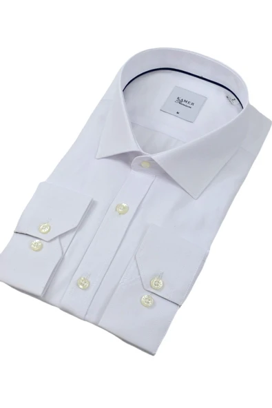 Erkek Klasik Armürlü  Uzun Kol Gömlek 33704 BGL-ST04394 - Resim 11