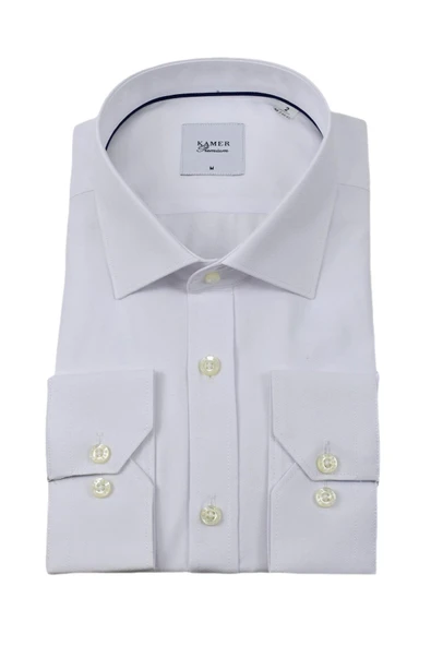 Erkek Klasik Armürlü  Uzun Kol Gömlek 33704 BGL-ST04394 - Resim 6