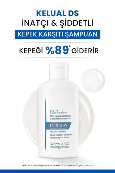 DUCRAY Kelual DS Şampuan İnatçı ve Şiddetli Kepek Şampuan 100ml - Resim 2