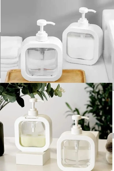 300 ML Tezgah Üstü Dikdörtgen Banyo Mutfak Sıvı Sabunluk  Banyo Mutfak Bulaşık Lavabo Deterjanlık - Resim 2