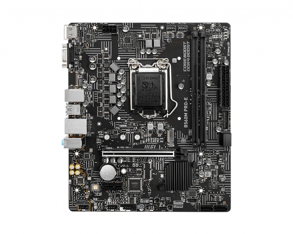 MSI B560M PRO-E DDR4 4800MHZ 1XVGA 1XHDMI 1XM.2 USB 3.2 MATX 1200P (10 VE 11. NESİL İŞLEMCİ UYUMLU) - 2