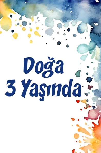 Çiçekler Temalı Doğum Günü Afişi -7 100X150 cm