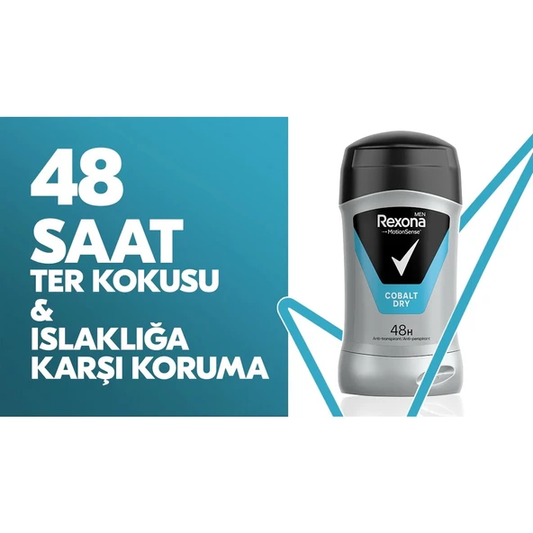 Rexona Cobalt Dry Erkek Stick Deodorant 50 ml - 3