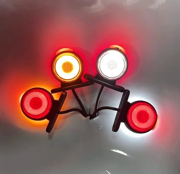 Neon Ledli Takoz Lamba 12-24 Volt Kırmızı-beyaz 2 Adet - Resim 5