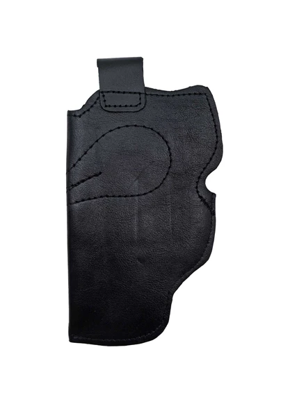 Glock 26 İçin Uyumlu Çorap Tipi Deri İç Kılıf Metal Maşalı Siyah - 2