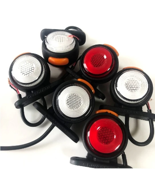 4 Adet Neon Ledli Takoz Lamba 12-24 Volt Kırmızı-beyaz ürün görseli