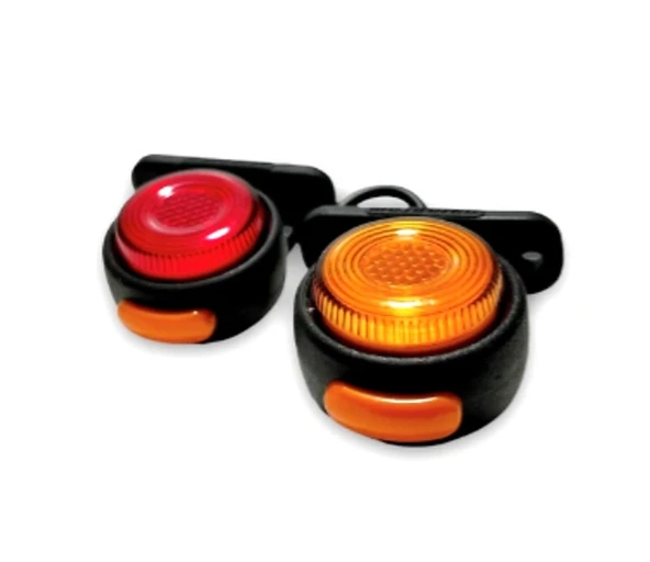 4 Adet Neon Ledli Takoz Lamba 12-24 Volt Sarı-kırmızı - Resim 3