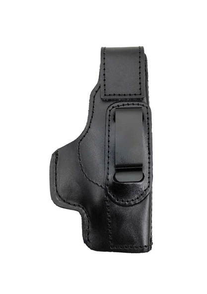 Glock 26 Uyumlu Velkrolu Napa Deri Maşalı Kemer İçi Kılıf Siyah - 2