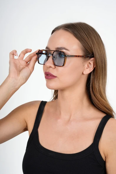 0039 Brown/Blue 54 Olivier Philippe Güneş Gözlüğü - 7