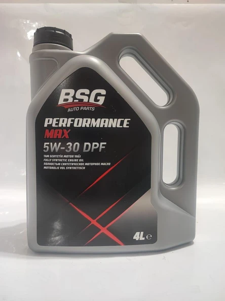BSG PERFORMANCE MAX TAM SENTETİK DPF (PARTİKÜLLÜ) MOTOR YAĞI 5W-30 4 Litre - 1