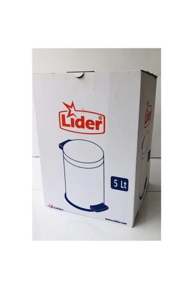 LİDER 5 LT ÇÖP KOVASI PEDALLI (SİYAH) - 4