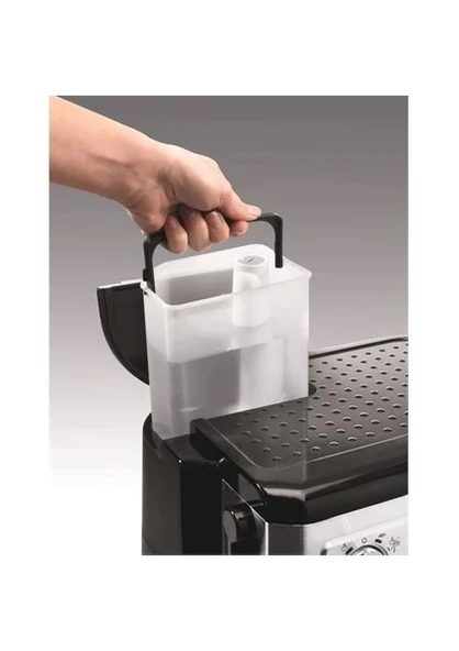 Delonghi BCO420 Metal Combo Espresso, Cappuccino, Filtre Kahve Makinası - 2