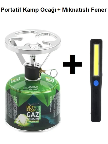 Orcamp Siboplu Ocak Seti 230Gr Kartuşlu K 193-230 + Panther Pt-1032 Fener