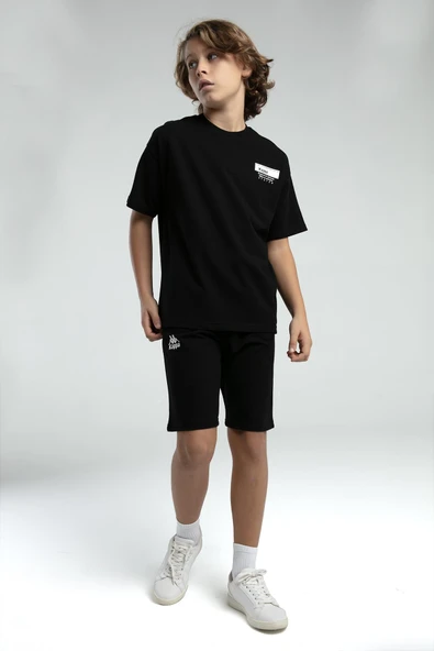 Kappa 36225 Erkek Çocuk Şortlu Pijama Bermuda Takım - 9