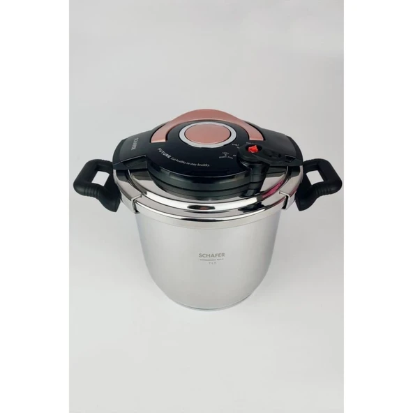 Cooky Düdüklü Tencere 7 L Siyah/rosegold - 1S0836-27001-ROS01 - 4