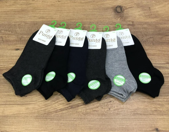 6 Çift Royam Punto Parfümlü Bambu Kadın Dikişsiz Patik Çorap 36 - 40 No - 4