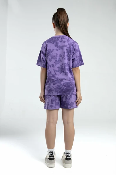 Kappa 362415 Kız Çocuk Tie-Dye Şort Bermuda Pijama Takım - 24