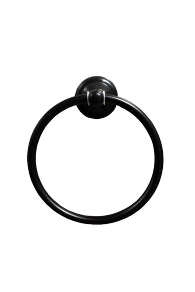 LİDER DİCLE YUVARLAK HAVLULUK SİYAH - Resim 2