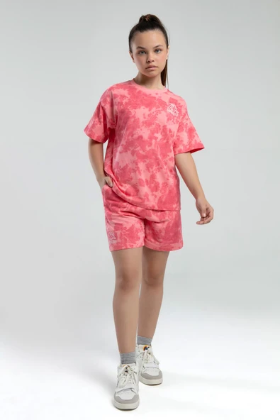 Kappa 362415 Kız Çocuk Tie-Dye Şort Bermuda Pijama Takım