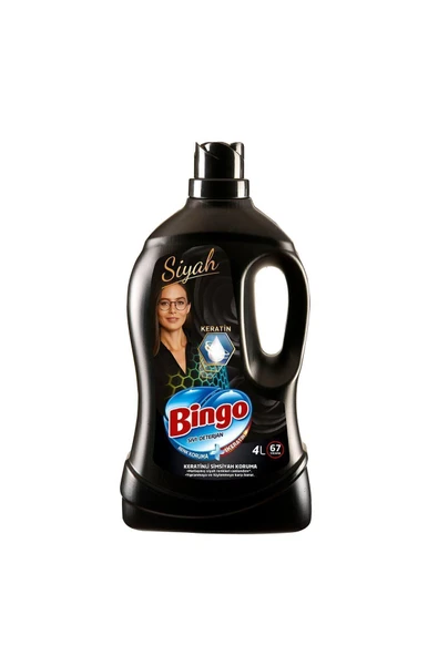 Bingo Siyahlar İçin Sıvı Çamaşır Deterjanı 67 Yıkama 4 L