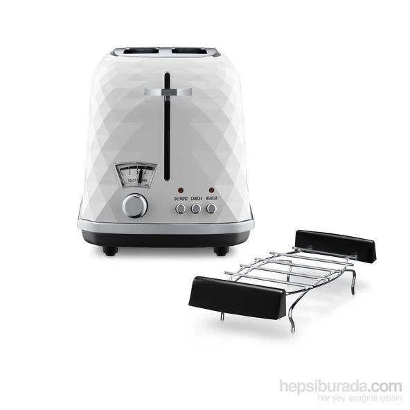 Delonghi Brillante CTJ 2103.W Ekmek Kızartma Makinesi-Beyaz - 2