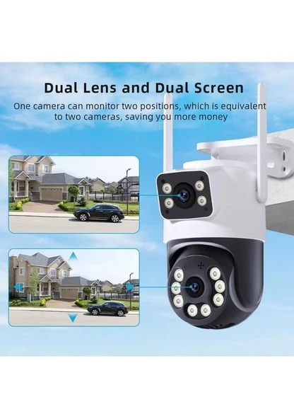 Speed Wifi Çift Kamera(2mp+2mp) 32GB Hafıza Kart Ile Birlikte(Kayıt Etme-Uzaktan Izleme-Gece Görüş) - 3